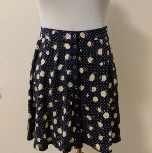 Kimchi Blue Floral Button Up Skirt